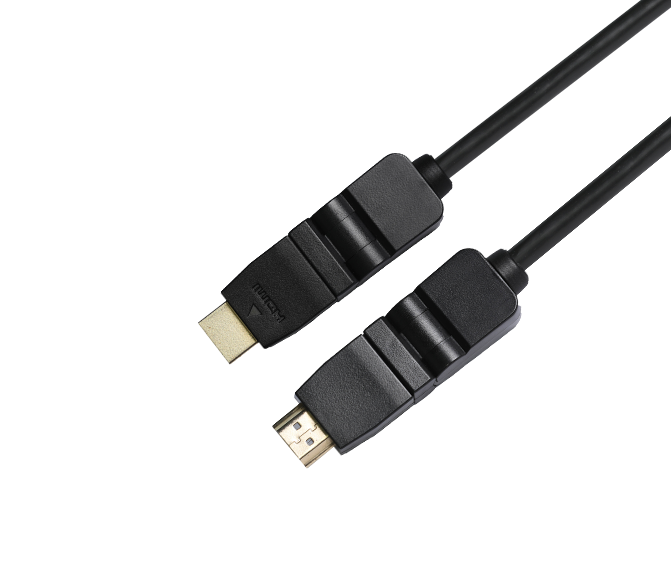 05 . FT-6025 180°翻轉頭HDMI線 高清線1.4版 3D數據線 4k電腦電視連接線