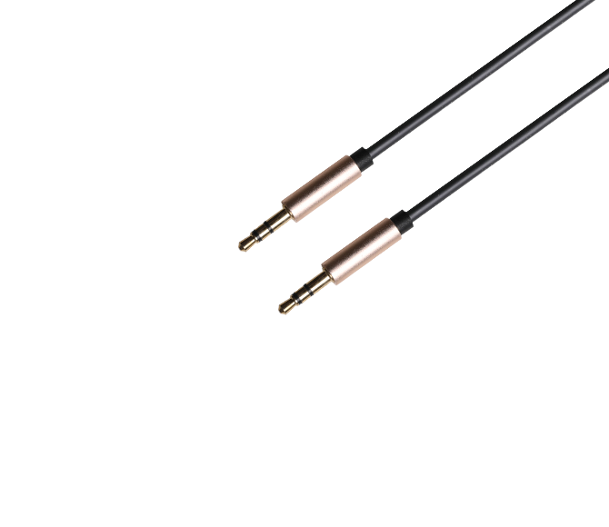 鋁殼直頭音頻線 顏色可定制 3.5mm公對公aux線手機(jī)連接汽車用車載音響